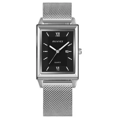 Image de Montre Homme Ultra Fine en Acier Inoxydable - Élégance & Sport