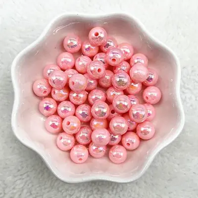 Image de Perles Acrylique 8mm - Lot de 50 pour Bracelets DIY