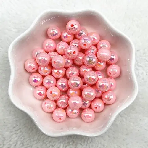 Image de Perles Acrylique 8mm - Lot de 50 pour Bracelets DIY
