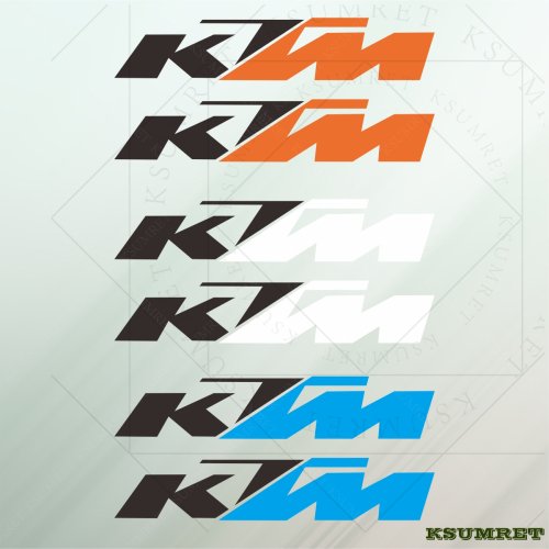 Afbeelding van Waterdichte Vinyl Sticker voor KTM Motorfiets – Hoge Kwaliteit Decoratieve Opsticker voor Motorfietsen