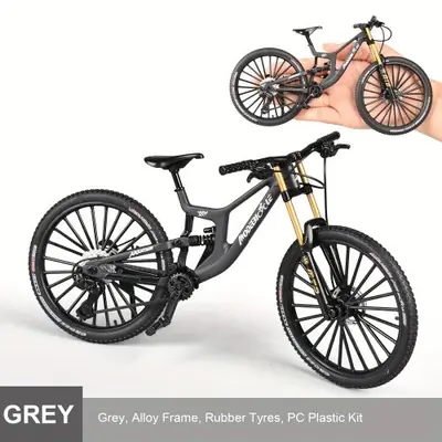 Image de Vélo de Montagne Miniature 1:6 - Modèle Réaliste avec Amortisseurs