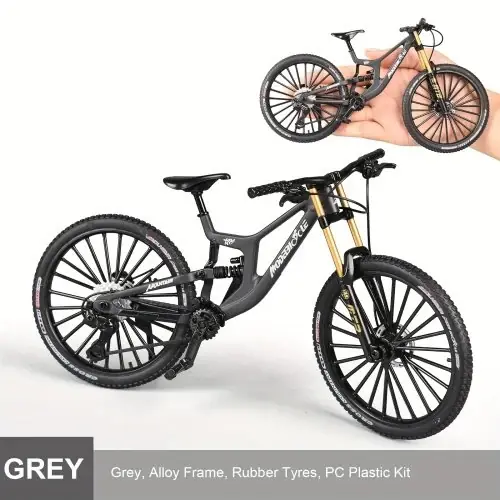 Image de Vélo de Montagne Miniature 1:6 - Modèle Réaliste avec Amortisseurs
