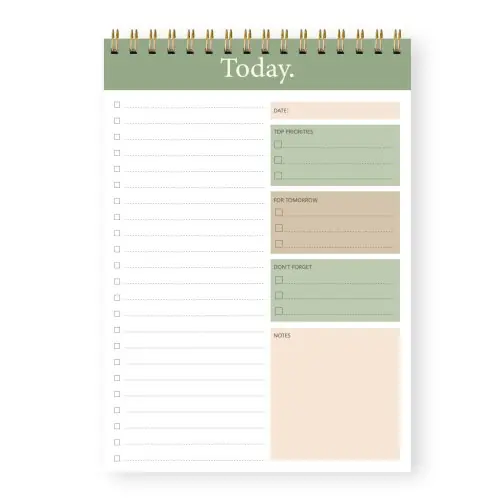 Image de Planificateur Quotidien Sans Date - Bloc-Notes Organisateur