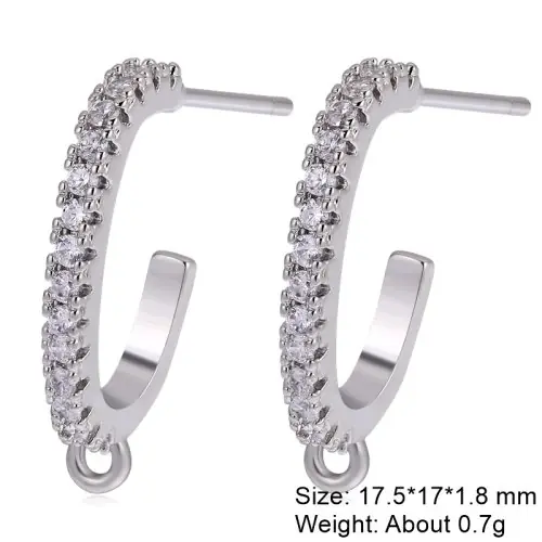 Image de Crochets d'oreilles 18K Or Plaqué - Anti-Allergie pour Fabrication de Bijoux