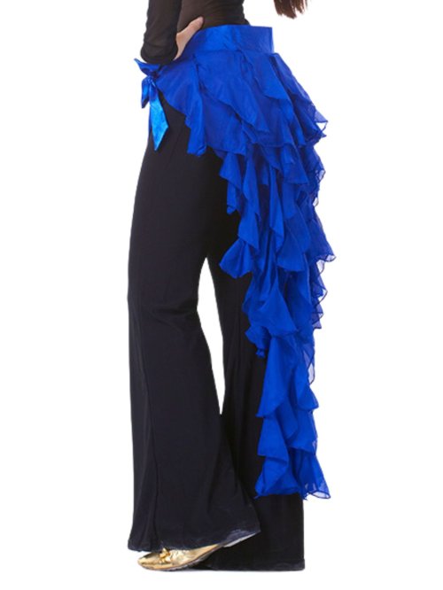 Afbeelding van Elegante Buikdans Hip Sjaal met Negen Staarten – Latijns Dansrok met Kwastjes voor Vrouwen