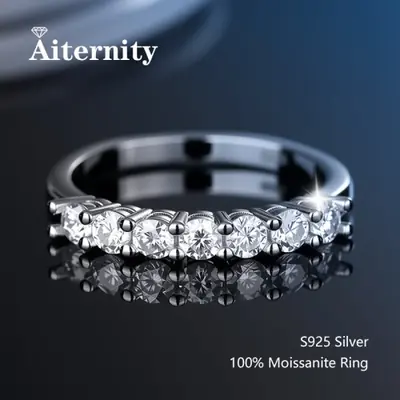 Image de Bague Moissanite Argent 925 - Élégance & Éclat