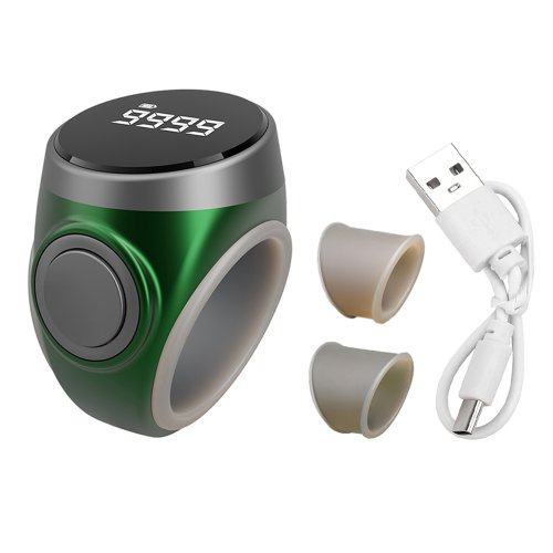 Imagen de Contador de cuentas inteligente Tasbih, anillo electrónico Digital para dedo, contador de cuentas pa...
