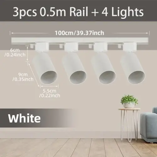 4PCS blanc ensembles