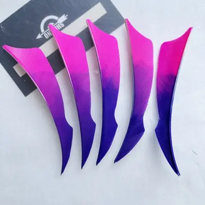 Image de Plumes de Dinde Naturelles 4" - Lot de 50 pour Tir à l'Arc