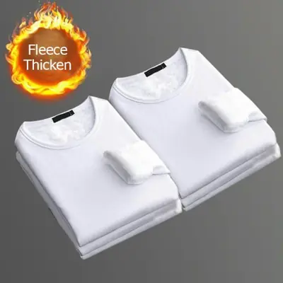 Image de Sous-vêtement Homme Hiver Chaud en Peluche - Col Rond