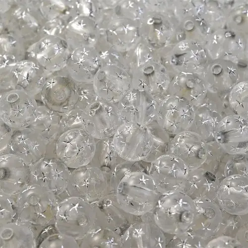 Image de Perles Acrylique Étoile de Mer - 8-10mm pour Bracelets & Colliers