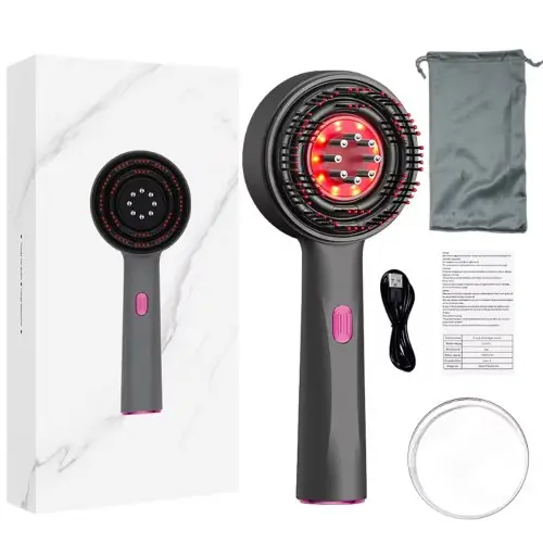 Image de Peigne Massant Électrique pour Croissance des Cheveux