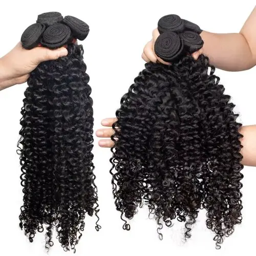 Image de Extensions cheveux humains ondulés profonds - Effet eau naturel