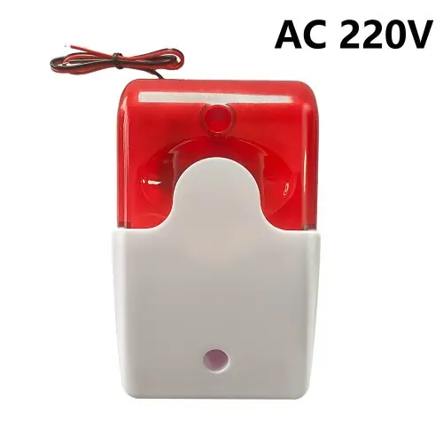 Image de Sirène Stroboscopique LED 120dB - Alarme Anti-Cambriolage