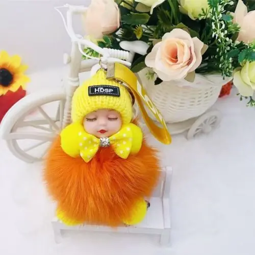 Image de Poupée Peluche Endormie - Porte-Clés Kawaii Mignon
