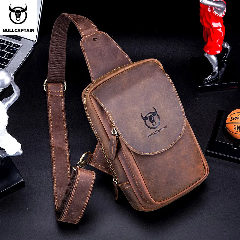 Afbeelding van Stijlvolle Leren Crossbody Tas voor Heren