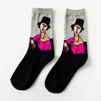 Image de Chaussettes Van Gogh - Nuit Étoilée Art Rétro