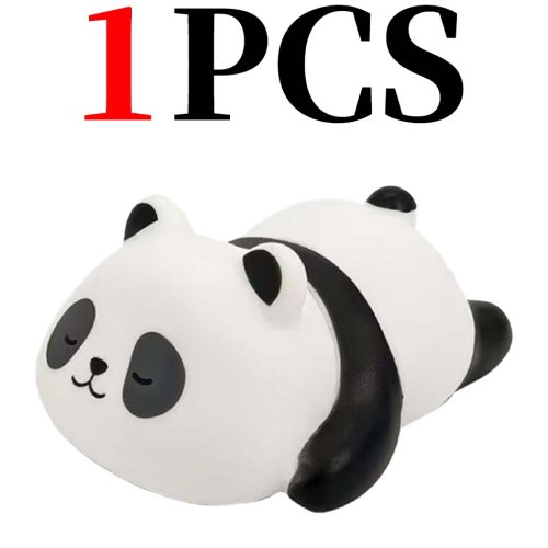 Afbeelding van Leuke Panda LED Nachtlampje voor Kinderen - Creatieve Plastic Lamp voor Woonkamer of Nachtkastje, Ideaal als Verjaardagscadeau