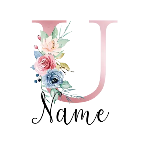 Lettera U con nome