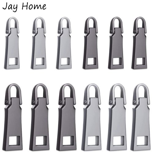 Afbeelding van 10 stuks metalen rits pull tab vervangende kleding jas rits pull bagage koffer rits pull kaart afneembare rits pull tab