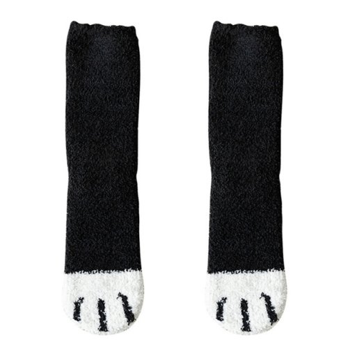 Image de Chaussettes Peluche Chat Mignon - Douceur Hivernale