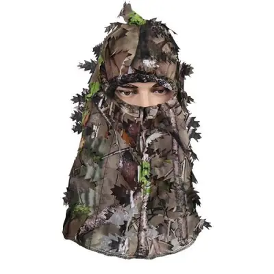 Image de Masque Facial 3D Feuille d'Érable - Costume Ghillie Camouflage