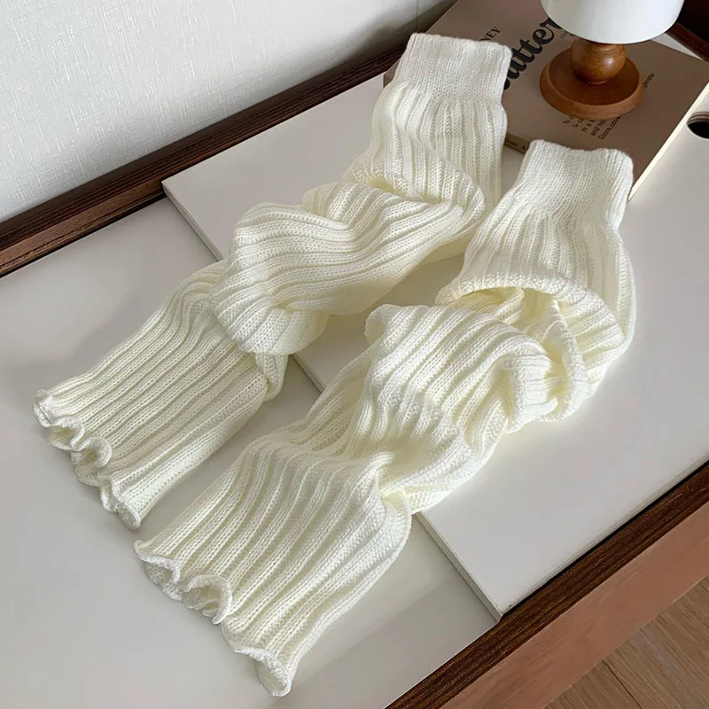 Imagen de Calentadores de piernas de Lolita japonesa para mujer, calentadores de tobillo para niñas, calcetine...