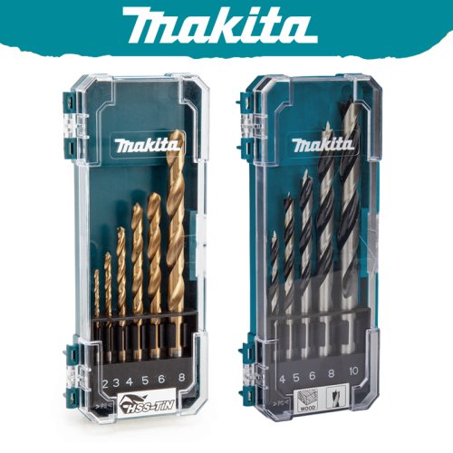 Zdjęcie Makita D-72833 D-72861 Zestaw wierteł do metalu/drewna HSS-Tin Wiertło kręte Różne rozmiary Wielofunkcyjne akcesoria narzędziowe