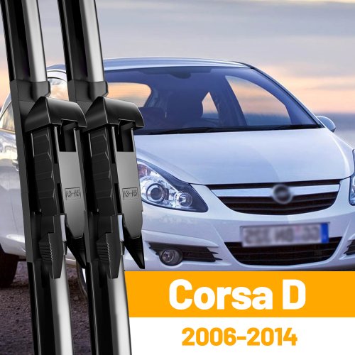 Image of Premium Front Windshield Wiper Blades for Opel Corsa D (2006-2014) – High-Performance, All-Weather Replacement Wipers with 26" and 16" Sizes
