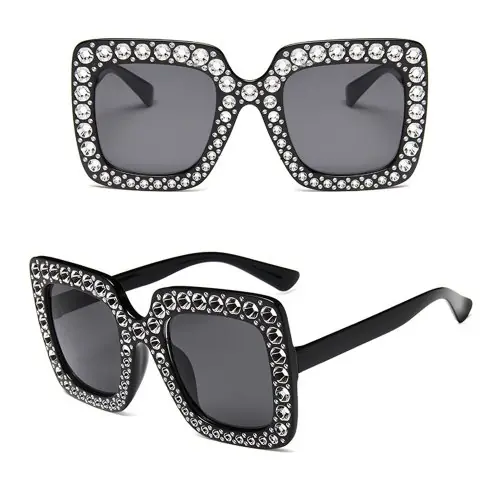 Image de Lunettes de Soleil Carrées Rétro UV400