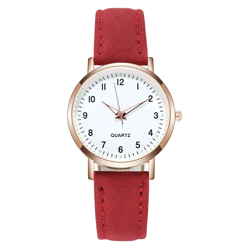 Image de Montre Femme Élégante en Cuir - Style Simple & Raffiné