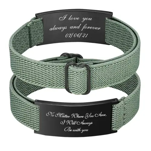 Image de Bracelet Personnalisé avec Texte ou Photo - Cadeau Unique