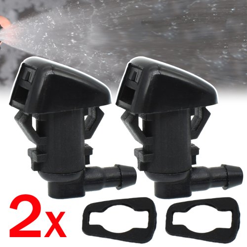 Immagine di 2X Ugello A Getto Lavavetri Tergicristallo Anteriore Per Jeep Grand Cherokee WK2 2011 - 2019 Liberty KK Commander Dodge Nitro Durango MK3