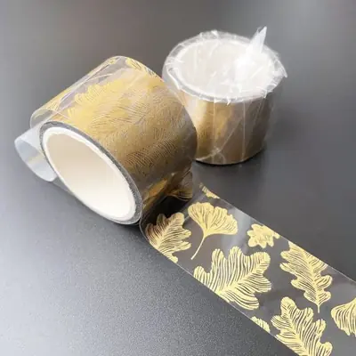 Image de Ruban Washi Transparent Bronzant 3 cm x 300 cm