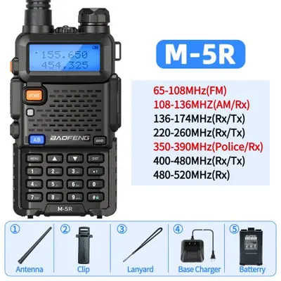 Image de Baofeng UV-5R - Walkie-Talkie Professionnel 200 Canaux
