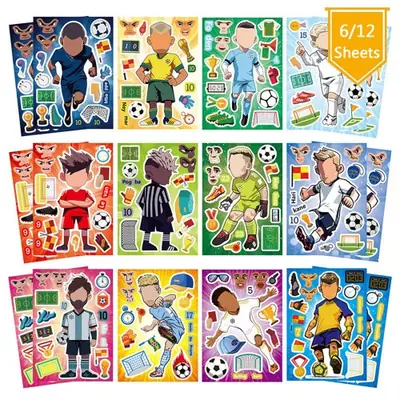 Image de Puzzle Autocollant Football - Bricolage Enfant