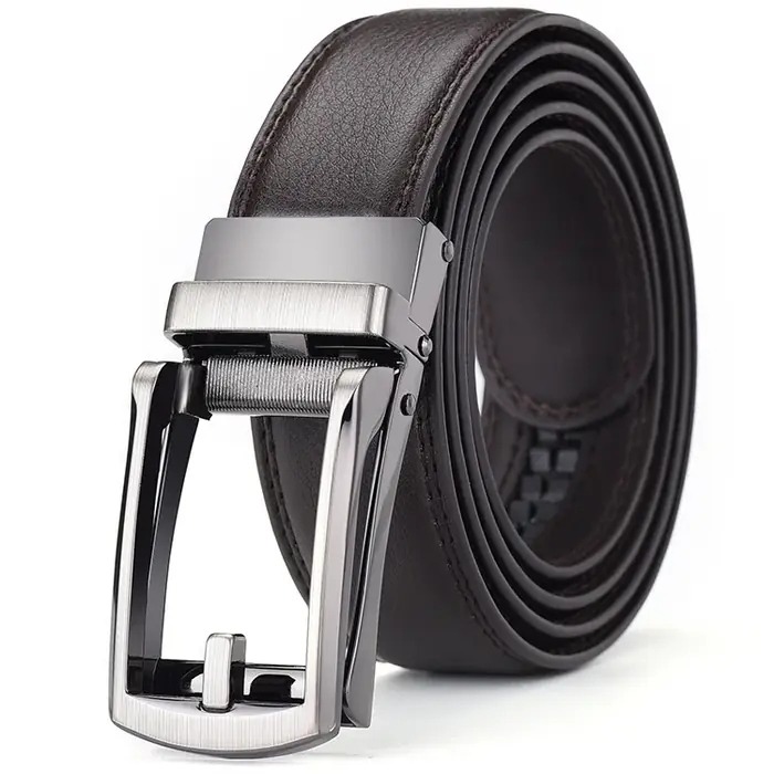Image de Ceinture Homme Cuir Véritable - Boucle Automatique & Régulable