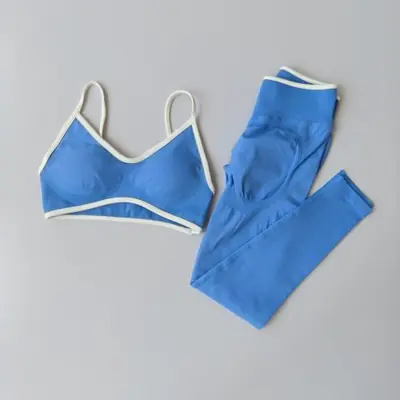 Image de Ensemble Sport Femme 2 Pièces - Soutien-Gorge & Leggings Taille Haute