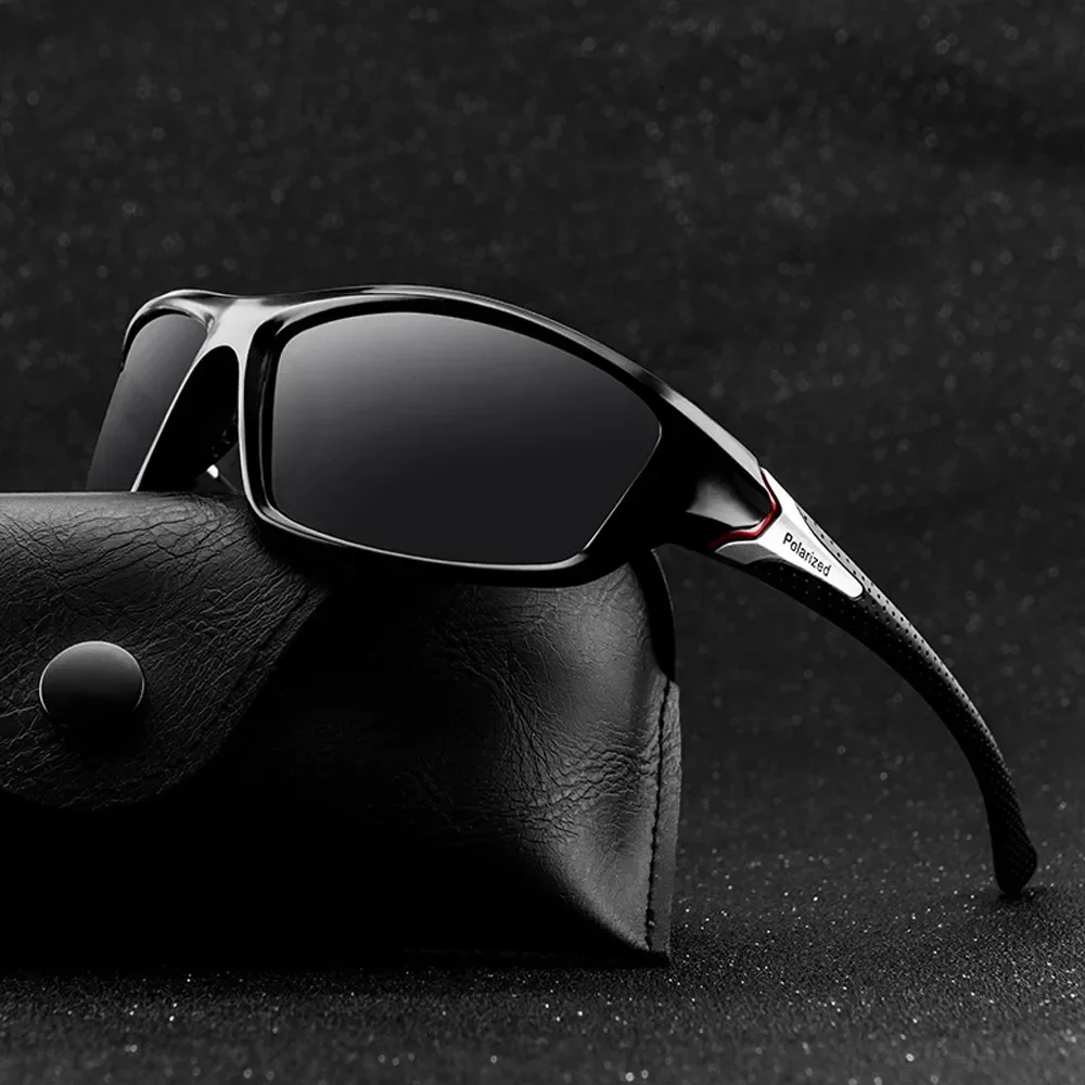 Zdjęcie Stylowe Okulary Przeciwsłoneczne Polarized UV400 – Idealne na Jazdę