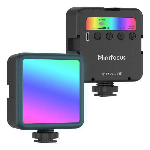 Immagine di Luce LED RGB Portatile Tascabile con Regolazione del Colore per Fotocamera, Smartphone, GoPro e Selfie - Mini Luce di Riempimento per Video e Foto