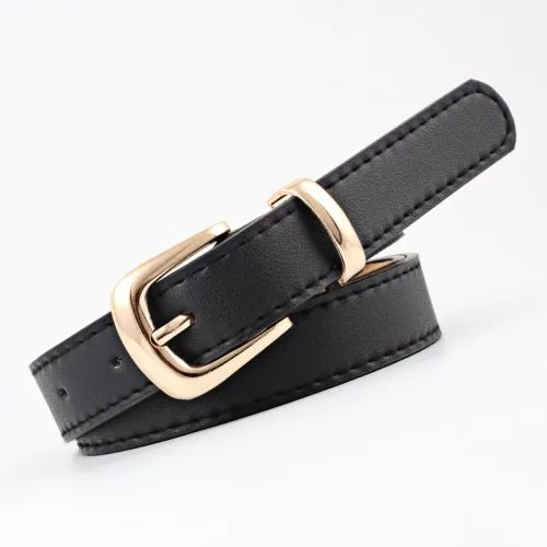 Black gold buckle