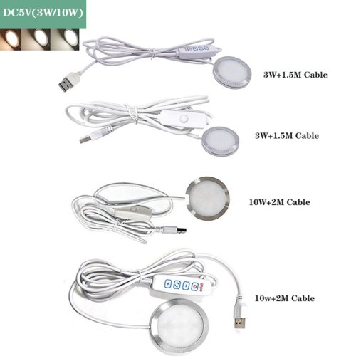 Afbeelding van Ultra Dunne LED Spotlamp – Dimbaar & USB Aangedreven