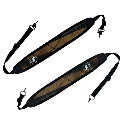Image of Premium Hunting Shotgun Sling with 2-Point Rifle Adapter – Durable Leather Shoulder Strap with Swivel Attachments for Secure Gun Carrying