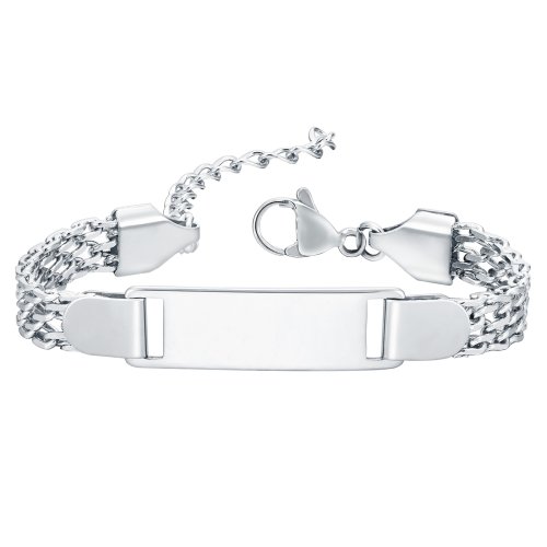 Immagine di Braccialetti Personalizzati per Bambini con Nome e Data di Nascita