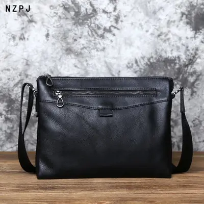 Image de Sac Bandoulière Homme Cuir Premium - Élégant & Pratique