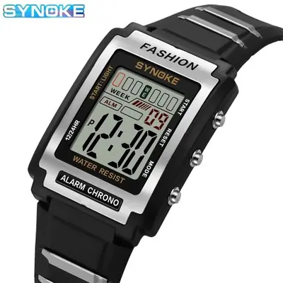 Image de Montre Homme Sport Électronique Rétro Étanche