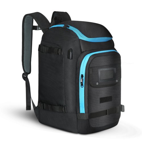 Imagen de Mochila de Viaje para Botas de Esquí y Snowboard de 50L, Impermeable con Compartimentos Separados para Seco y Húmedo, Ideal para Casco, Gafas y Esquís