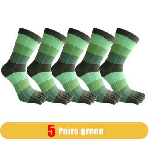 5 Pairs green