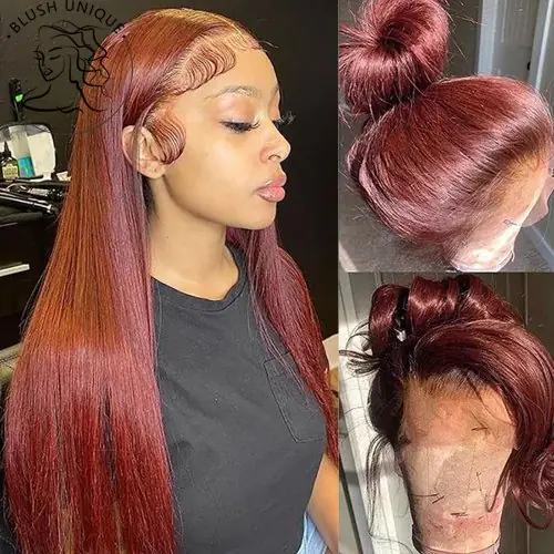 Image de Perruque Lace Front Synthétique Blond Cendré Naturel