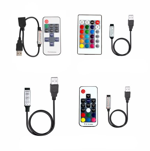Zdjęcie LED Strip Light z Pilotem Bluetooth i RF – Kolorowe Oświetlenie LED
